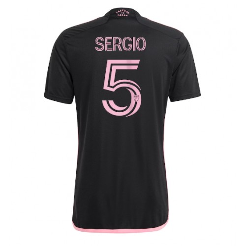 Maillot de foot Inter Miami Sergio Busquets #5 Extérieur 2023-24 Manches Courte